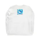 ハートフルの愛らしいクジラさん癒しグッズ Long Sleeve T-Shirt :back