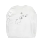 引き弱のコーヒーぶちまき猫様 Long Sleeve T-Shirt :back