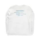 じゅんまい商店のAIYAMANIA　〜好きな酒米は愛山です♡〜 Ver. 2.0【Blue】 Long Sleeve T-Shirt :back