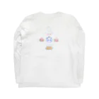 シュウマイのバニラ味の餃子定食パンダ Long Sleeve T-Shirt :back