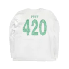 Plantyの420Tシャツ（背面） ロングスリーブTシャツの裏面