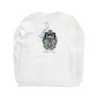 切り絵作家　MiHoの背中合わせの人魚姫 Long Sleeve T-Shirt :back