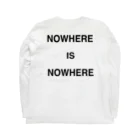 NOWHERE IS NOWHEREのNOWHERE IS NOWHERE ロングスリーブTシャツの裏面