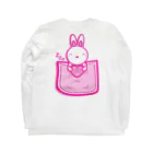 AURA_HYSTERICAのRabbit_in_the_Pocket ロングスリーブTシャツの裏面