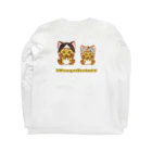 やまねこショップSUZURI支店のきゃめきびにごにけにゃはづき Long Sleeve T-Shirt :back