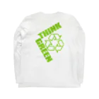 AURA_HYSTERICAのThink_Green Long Sleeve T-Shirt :back