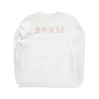 SRKMのSRKM（pink logo ver.2） Long Sleeve T-Shirt :back