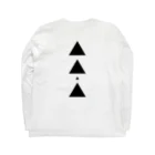 【三角形の穴】の▲5-P【三角形の穴】  Long Sleeve T-Shirt :back