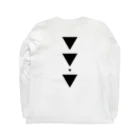 【三角形の穴】の▼5【逆三角形の穴】 Long Sleeve T-Shirt :back