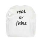 StrangeTwist -ストレンジツイスト-のIs it real ? Is it fake ? ロングスリーブTシャツの裏面