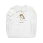 “すずめのおみせ” SUZURI店のAngelだいきち Long Sleeve T-Shirt :back