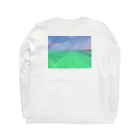 mikalohasmileのSUP＊マリンブルー Long Sleeve T-Shirt :back