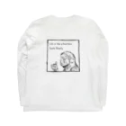 ばらっくんのDrinking Monkey 酒飲みザル Long Sleeve T-Shirt :back