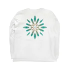 ハワイスタイルクラブの〔Back Print〕SURF FLOWER Long Sleeve T-Shirt :back