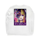 愛と平和とSHOW'SHOPのPURPLEWORLD ロングスリーブTシャツの裏面