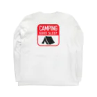 将来は零戦に乗りたい少尉のCAMPING GOOD SLEEP よく寝れる！ Long Sleeve T-Shirt :back