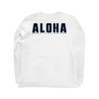 ハワイスタイルクラブの〔Back Print〕Just ALOHA ロングスリーブTシャツの裏面