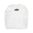 tomatoto713のおにぎりを作る白猫 Long Sleeve T-Shirt :back