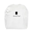 HYOGOisNARAのEnd of Proof ロングスリーブTシャツの裏面