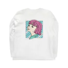 atelier_jhonのピンクの髪の女の子 Long Sleeve T-Shirt :back