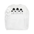 ハワイスタイルクラブの〔Back Print〕 Palm tree ロングスリーブTシャツの裏面
