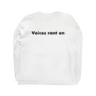 烏屋-からすや-のAnagrams-Conversation↔Voices rant on- ロングスリーブTシャツの裏面