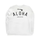 ハワイスタイルクラブの〔Back Print〕 ALOHA ISLANDS BLK LOGO ロングスリーブTシャツの裏面