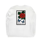 おやすみメリーゴーランドの花札－蝶－ Long Sleeve T-Shirt :back