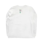 サンタさんのネコホネピラニア Long Sleeve T-Shirt :back