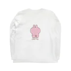 wakayamaのうさぎのたつ君　色あり Long Sleeve T-Shirt :back