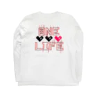 0neLifeのビックロゴONE LIFE  Long Sleeve T-Shirt :back