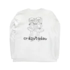 k.chubbyのcrazy girlロンT ロングスリーブTシャツの裏面