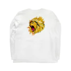 切り絵ariのLION ロングスリーブTシャツの裏面