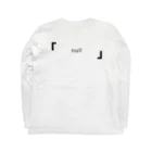 「   null   」の「   logo   」 ロングスリーブTシャツの裏面