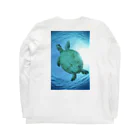 Island escape. のturtle. ロングスリーブTシャツの裏面