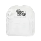 Mochi Miの横向く女の子 Long Sleeve T-Shirt :back