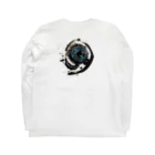 WAMI ARTのウツホ(宇宙)のア Long Sleeve T-Shirt :back