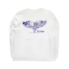 Shioneのくじらてーる　ぶるー Long Sleeve T-Shirt :back