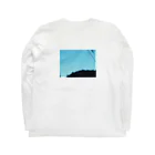 もしゃべ☼の大空の海。三日月の船。 Long Sleeve T-Shirt :back