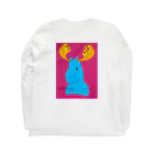 Santa inthetentのヘラジカ Long Sleeve T-Shirt :back