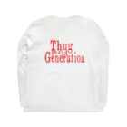 Ryota HiroshimaのThug First Generation2 ロングスリーブTシャツの裏面