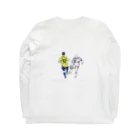 senobi_manのジダンとロナウジーニョ Long Sleeve T-Shirt :back