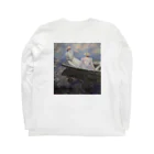 アートTシャツ 名画グッズのクロード・モネの『舟遊び』 Long Sleeve T-Shirt :back