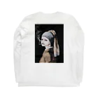 Ran.の真珠の耳飾りの少女#smoker Long Sleeve T-Shirt :back