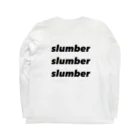 yuta_fujiokaのslumber white ロングスリーブTシャツの裏面