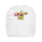 Liquid Courage officialのビールくん L/S Long Sleeve T-Shirt :back