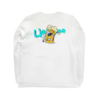 Liquid Courage officialのビールくん L/S Long Sleeve T-Shirt :back