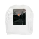 bakyoのえぐめの夕焼け Long Sleeve T-Shirt :back