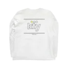 k t yの王冠モチーフロゴ　バックプリント Long Sleeve T-Shirt :back