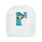 ℂ𝕙𝕠𝕔𝕠𝕝𝕒𝕥𝕖 𝔾𝕚𝕣𝕝のだぼT Long Sleeve T-Shirt :back